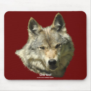 Grauer Wolf Wildlife Fan Animal Art Mousepad