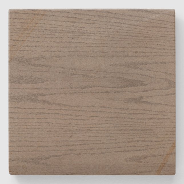 Grauer Woodgrain Square Untersetzer (Vorderseite)