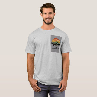 Graues Abenteuer-Grafik-T-Shirt für Herren T-Shirt
