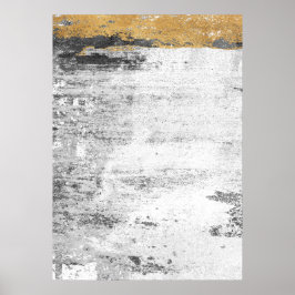 Graues, Abstraktes Mustermauerwerk Poster