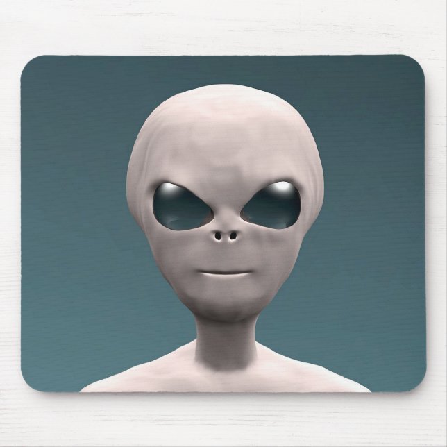 Graues alien mousepad (Vorne)