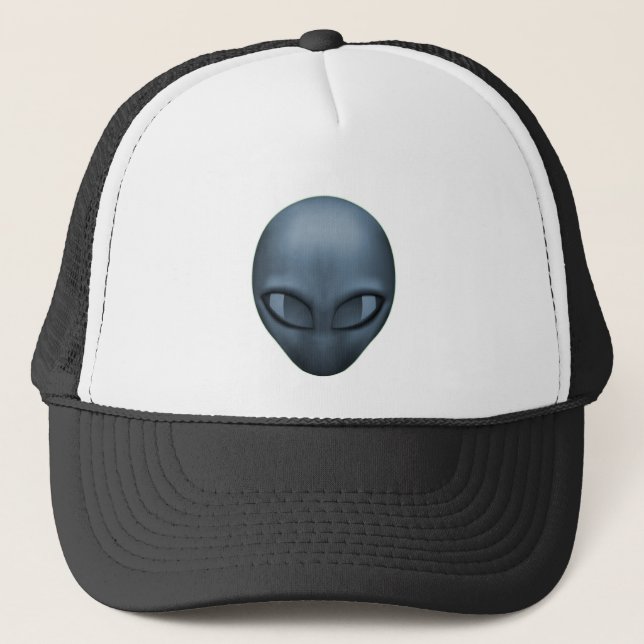 GRAUES ALIEN TRUCKERKAPPE (Vorderseite)