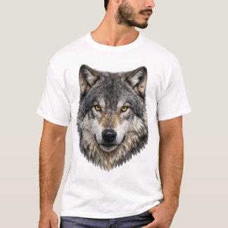 Graues Alpha-Wolf-T-Shirt T-Shirt
