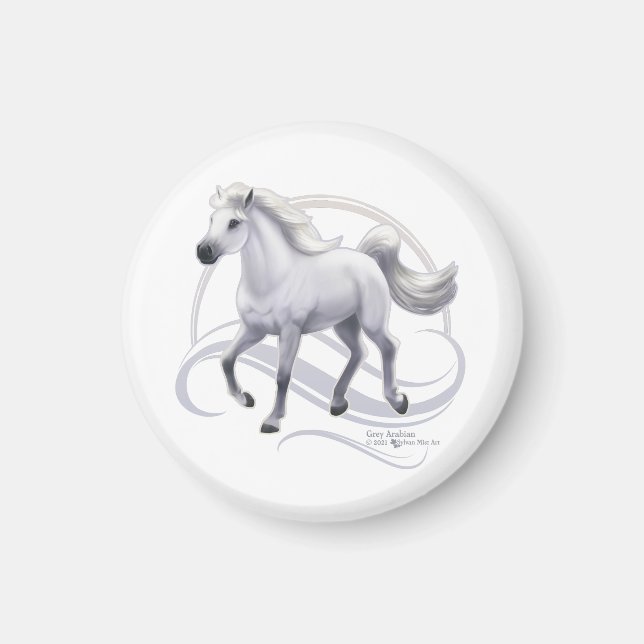 Graues Arabian Magnet (Vorne)