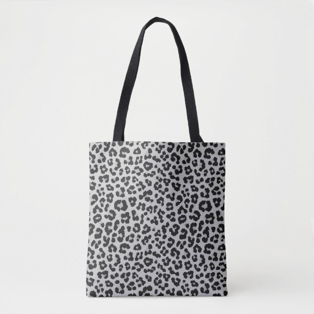 Graues Asche Leopard Cheetah Animal Print Muster (Vorderseite)