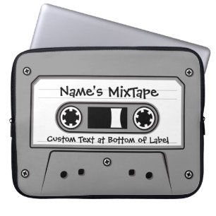 Graues Audio-Kassettenband Laptopschutzhülle