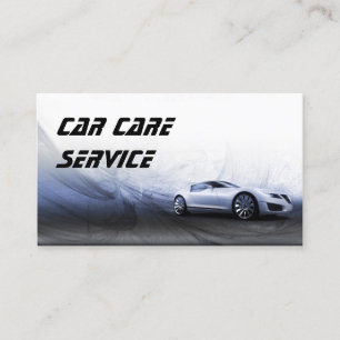 Graues Auto in der Motion Business Card Visitenkarte