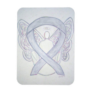 Graues Awareness Ribbon Angel Art Magnet