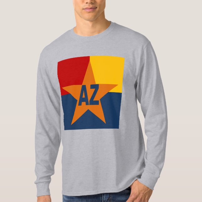 Graues basisches T-Shirt ARIZONA (Vorderseite)