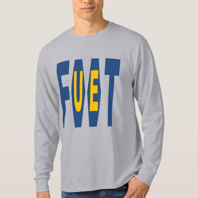 Graues basisches T-Shirt FOOT EU (Vorderseite)