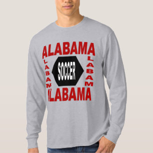 Graues basisches T-Shirt für Männer ALABAMA SOCCER