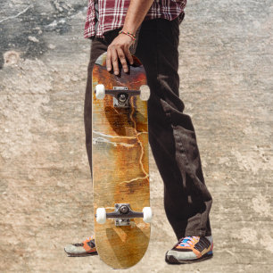 Graues Beton - texturierter Abstact Skateboard