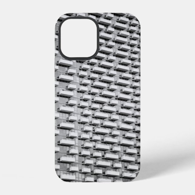 Graues Betonbau iPhone Hülle (Rückseite)