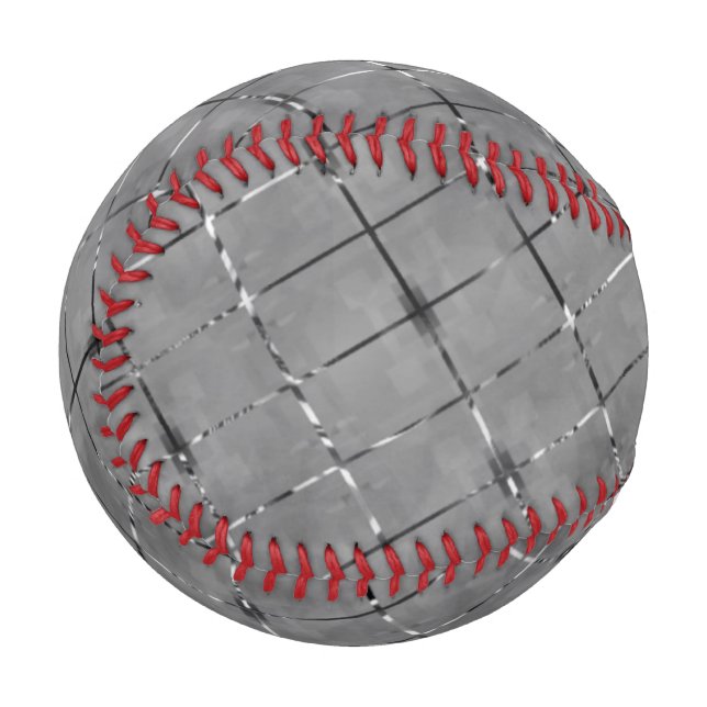 Graues Bild in Rechteck, Helligkeitsdraht untertei Baseball (Vorderseite Links)