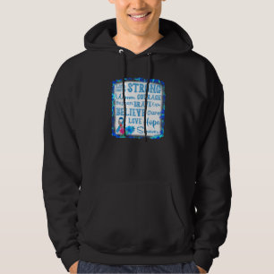 Graues blaues Blut Drop Ribbon T1d Typ 1 Diabetes Hoodie