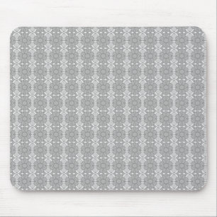 Graues Blumenmuster Mousepad