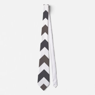 Graues Chevron-Zickzack-Muster Krawatte