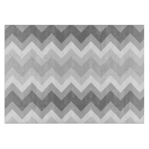 Graues doppeltes Zickzack Glasschneiden-Brett Schneidebrett