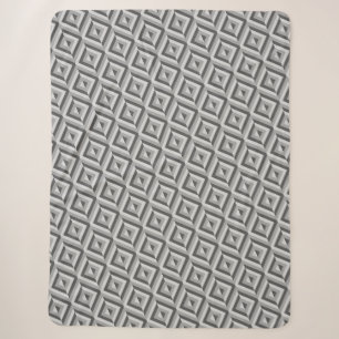Graues Dreiton-Diamantmuster Sherpadecke