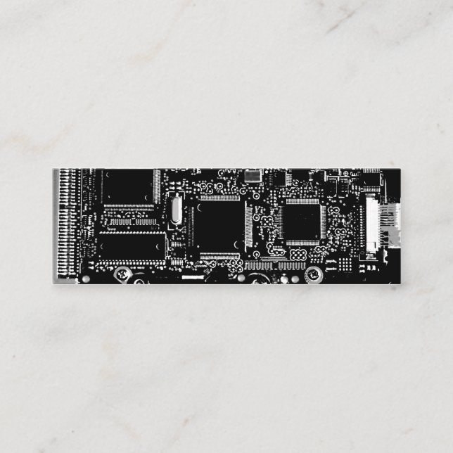 Graues dünnes umkreisen Sie b- u. w-2 Visitenkarte (Vorderseite)