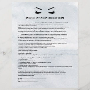 Graues EYELASH-VERLÄNGERUNGSFORMULAR Flyer