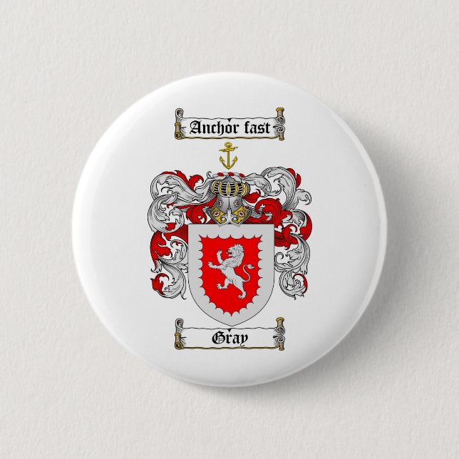 GRAUES FAMILIENWAPPEN - GRAUES WAPPEN BUTTON (Vorderseite)