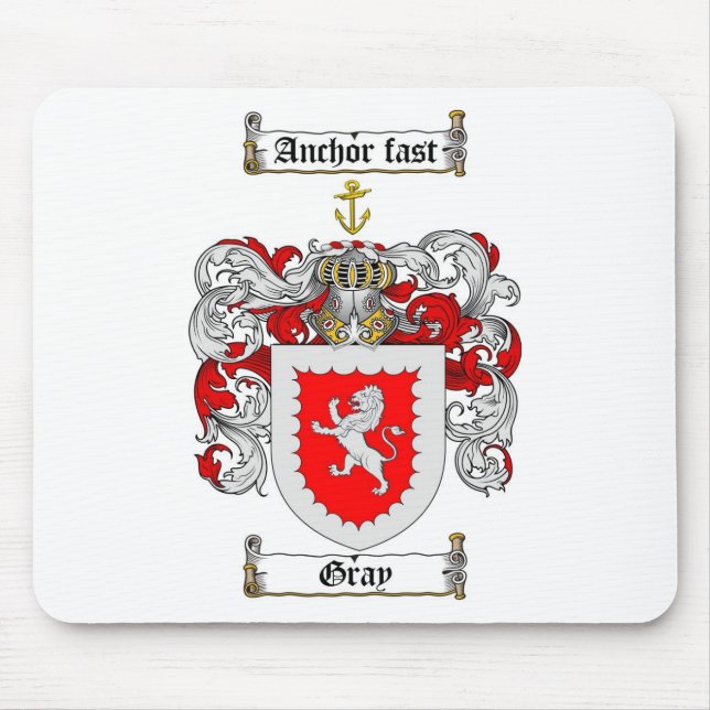 GRAUES FAMILIENWAPPEN - GRAUES WAPPEN MOUSEPAD (Vorne)
