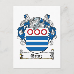 Graues Familienwappen Postkarte