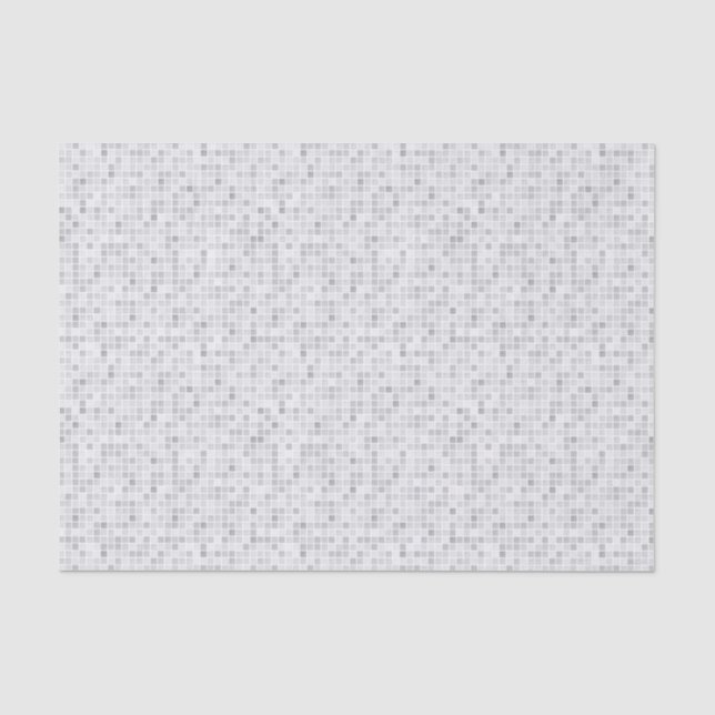 Graues Fliesen-Muster Seidenpapier (Vorderseite)