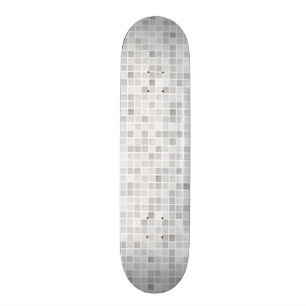 Graues Fliesen-Muster Skateboard