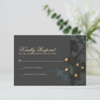 Graues floral Abstrakt Moody Bohemisch Handfasts