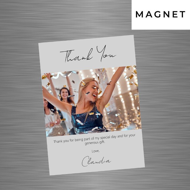 Graues Foto dank Magnetkarte (Von Creator hochgeladen)