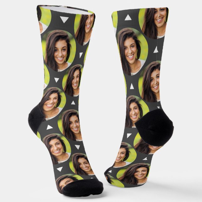 Graues Foto für Girlfriend Fun Socks Socken (Gewinkelt)