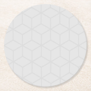 Graues geometrisches Untersetzer Set