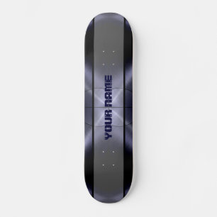 Graues glänzendes Edelstahl-Metall 3 Skateboard