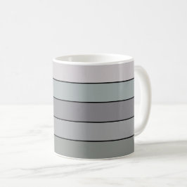 Graues Grün mit schwarzen Streifen auf Aquarellpap Kaffeetasse