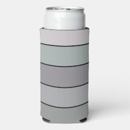 Graues Grün mit schwarzen Streifen auf Aquarellpap Selters Dosenkühler