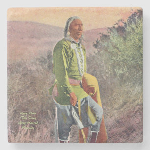 Graues Haar Steinuntersetzer