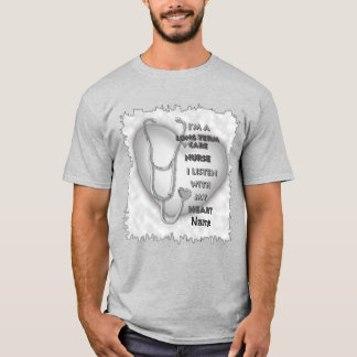 Graues Herz Long Term Care Krankenversorgung T-Shirt
