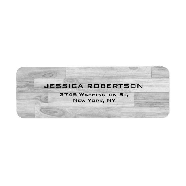 Graues Holz Schlicht Elegant Modernes Design (Vorne)