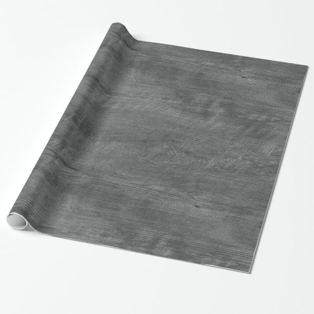 graues Holzmuster-Geschenkpapier Geschenkpapier (Ungerollt)