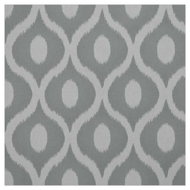 Graues Ikat-marokkanisches Design Stoff (Muster)