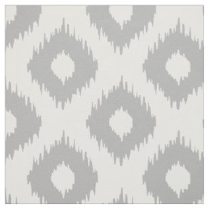 Graues Ikat Muster Stoff