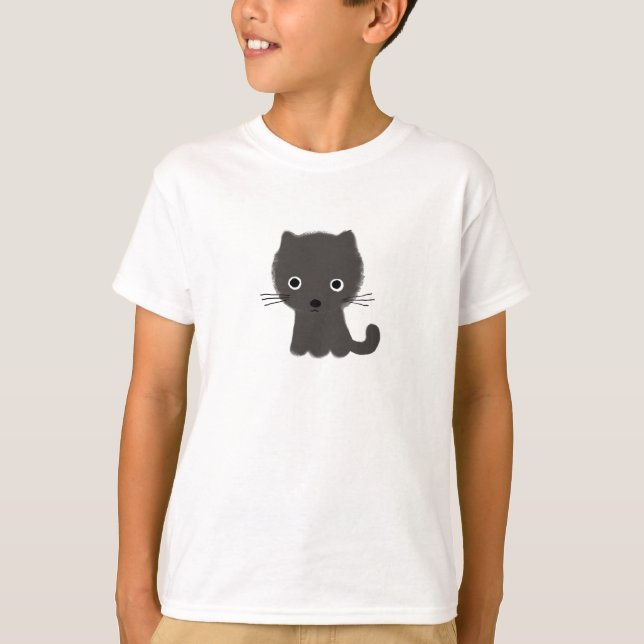 Graues Kätzchen T-Shirt (Vorderseite)