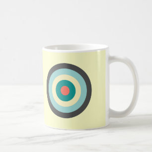 Graues Kombinationsbullseye Tasse