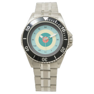 Graues Kombinationsbullseye von Shirley Taylor Armbanduhr