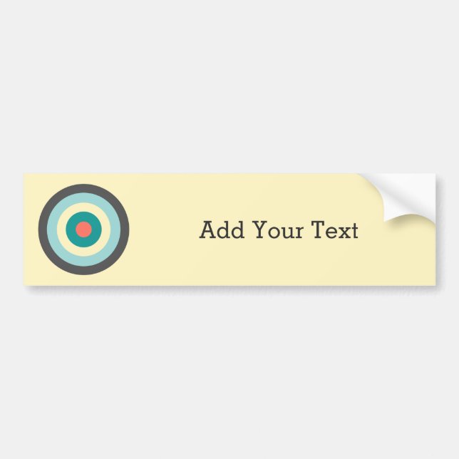 Graues Kombinationsbullseye von Shirley Taylor Autoaufkleber (Vorne)