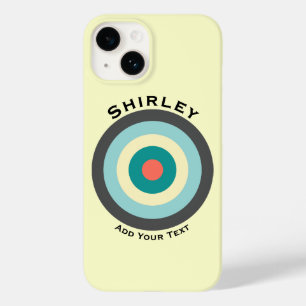 Graues Kombinationsbullseye von Shirley Taylor Case-Mate iPhone 14 Hülle