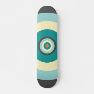 Graues Kombinationsbullseye von Shirley Taylor Skateboard