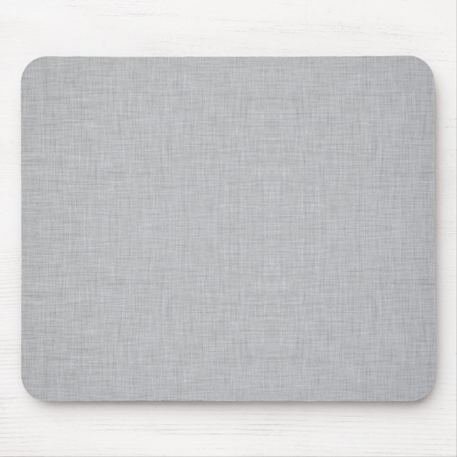 Graues Leinen Mousepad (Vorne)
